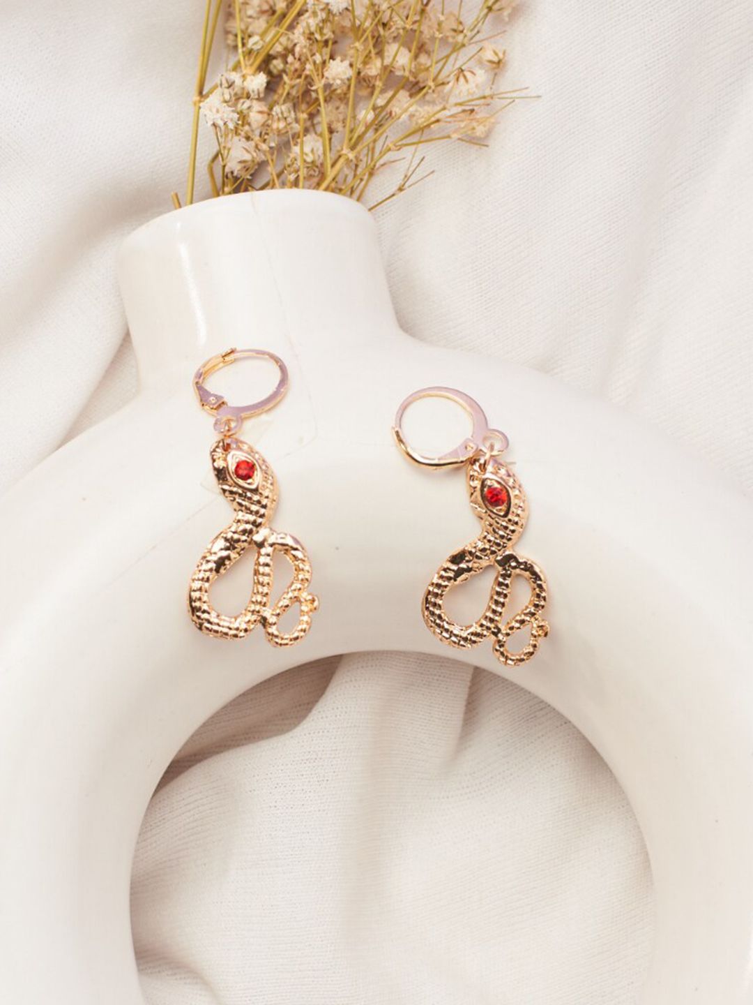 SALTY Stone-Studded Animal Shaped Drop Earrings