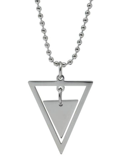 SALTY Men Triangular Pendants With Chains