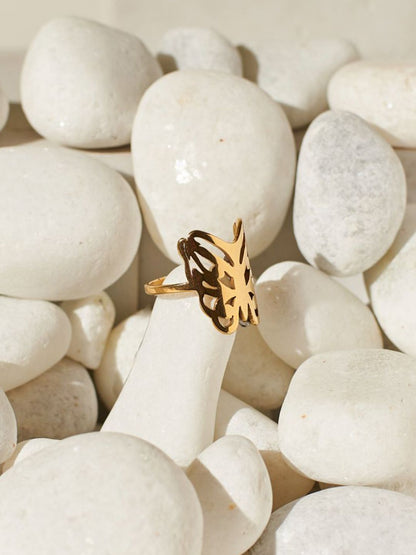 SALTY Textured Round Finger Ring