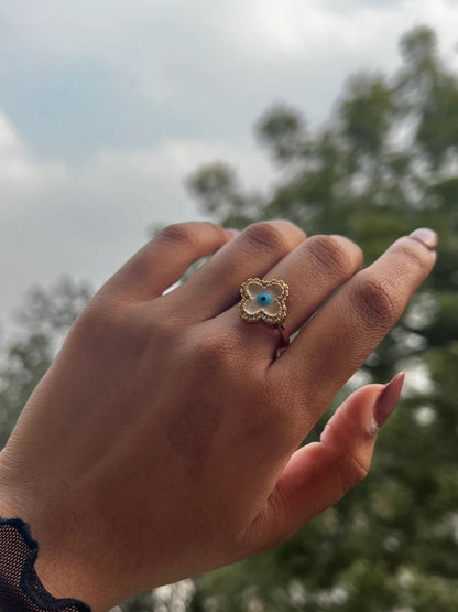 SALTY Greek Evil Eye Finger Ring