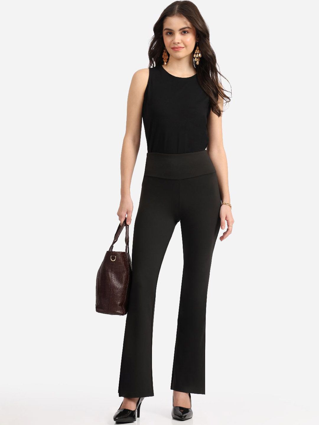 Women High-Rise Trousers