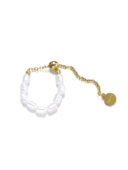 SALTY Set Of 2 Champagne Self-Love & Pearlescent Ring