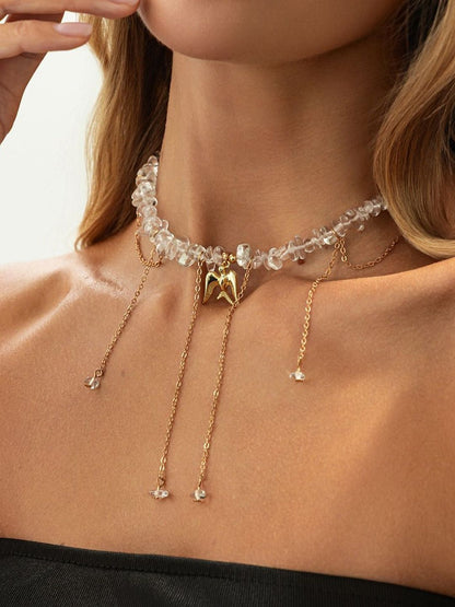 Gold-Plated Enamelled Necklace