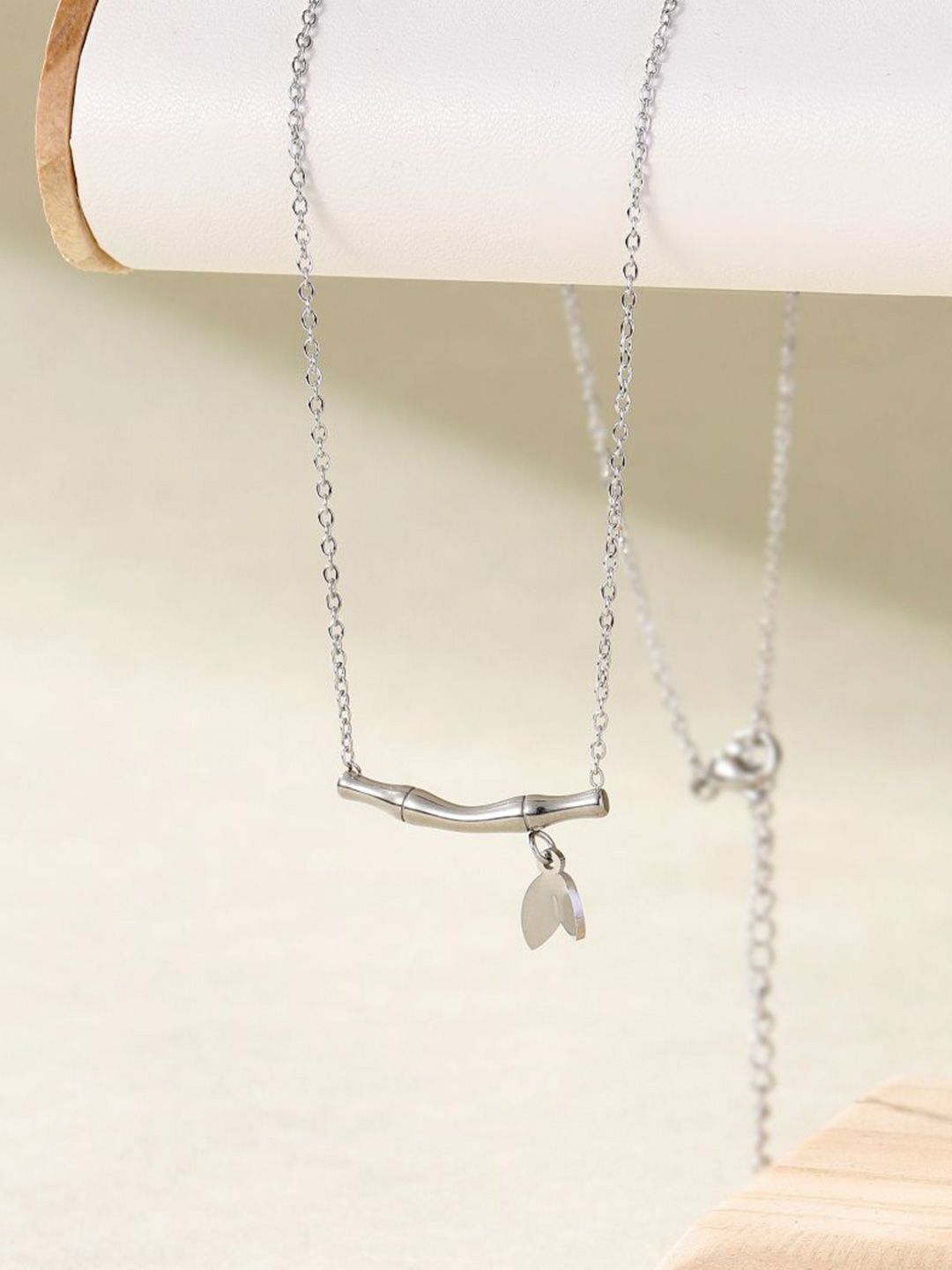 SALTY Stainless Steel Bamboo Bloom Necklace