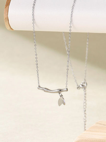 SALTY Stainless Steel Bamboo Bloom Necklace