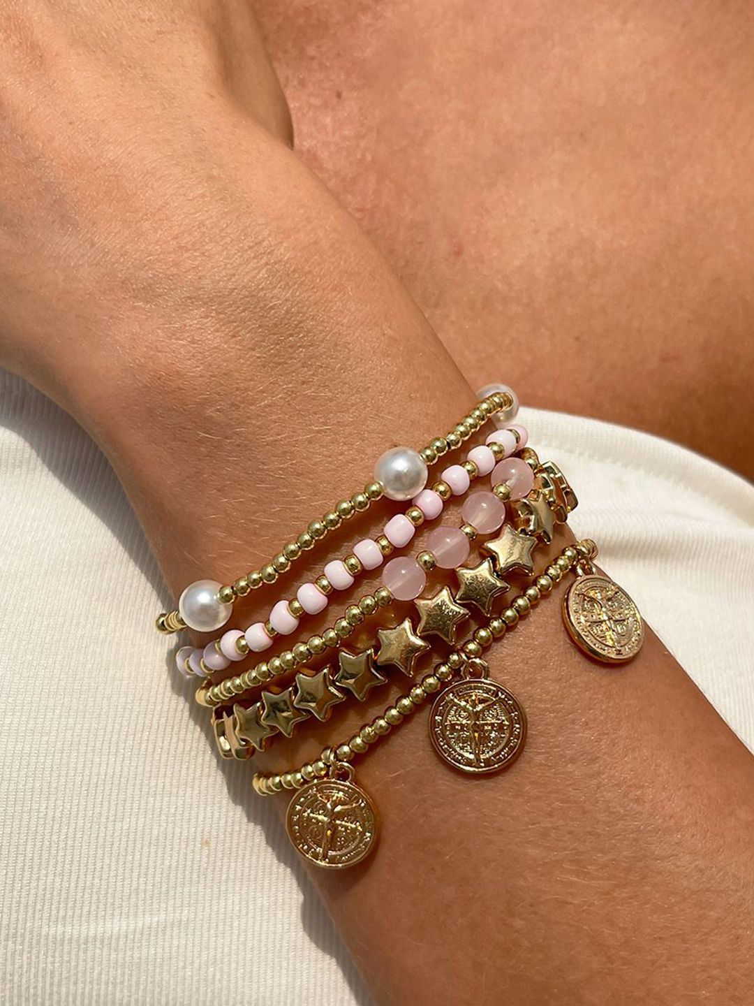 Women Gold-Plated Multistrand Bracelet