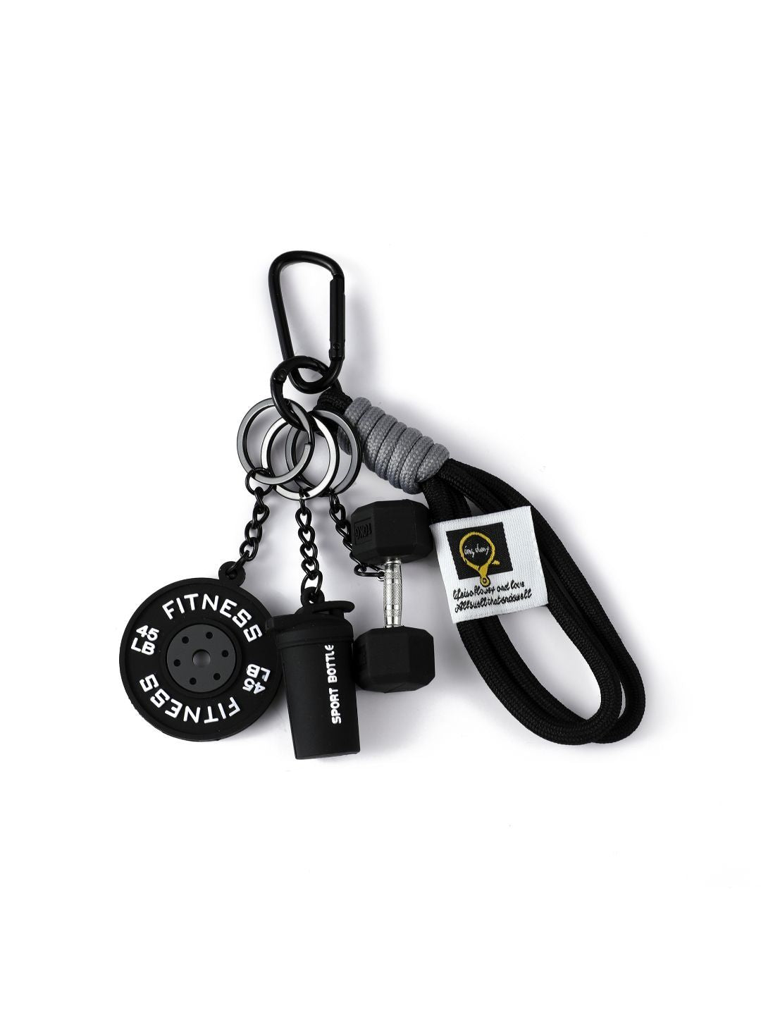 SALTY Black Mini Gym Buddy Bag Charm