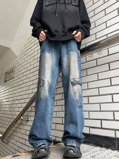 Men Relaxed Fit Mid-Rise Light Fade Jeans