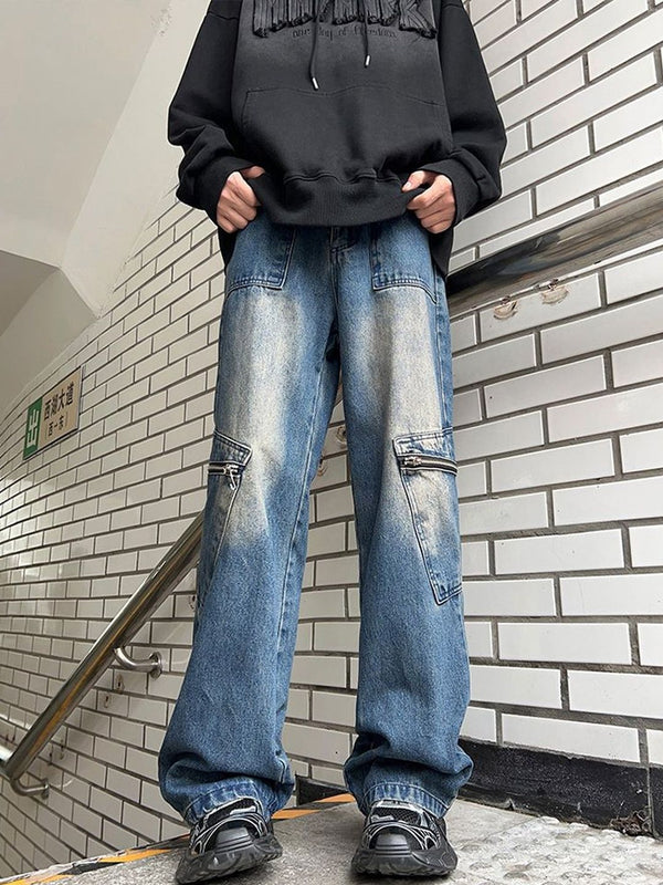 Men Relaxed Fit Mid-Rise Light Fade Jeans