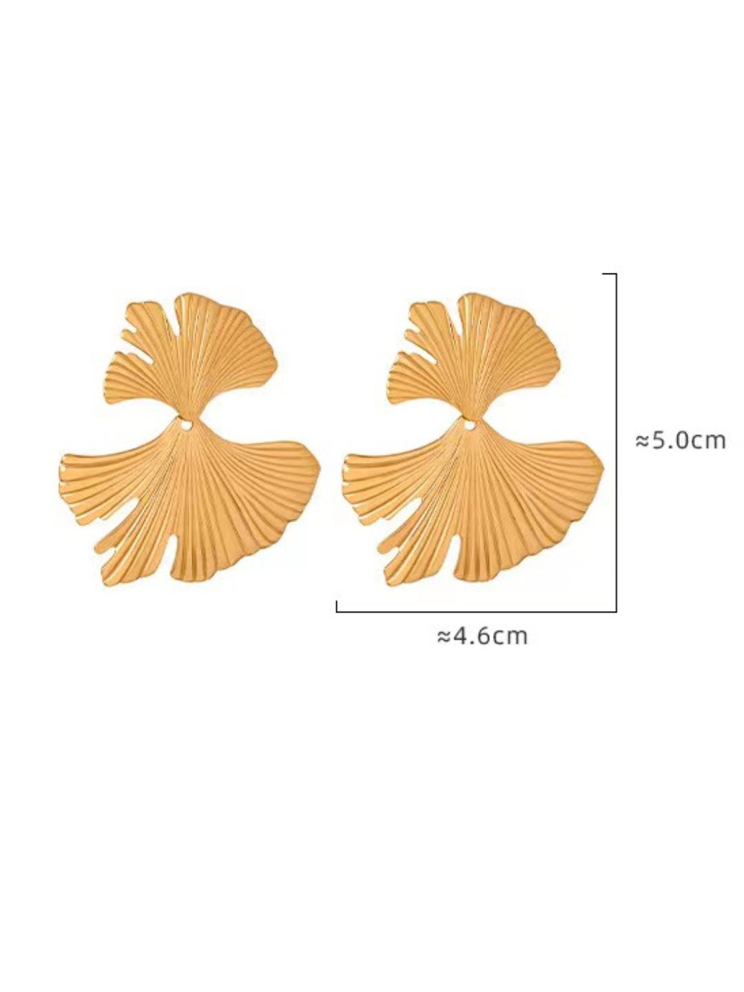 SALTY Gold-Plated Stainless Steel Contemporary Tasselled Studs
