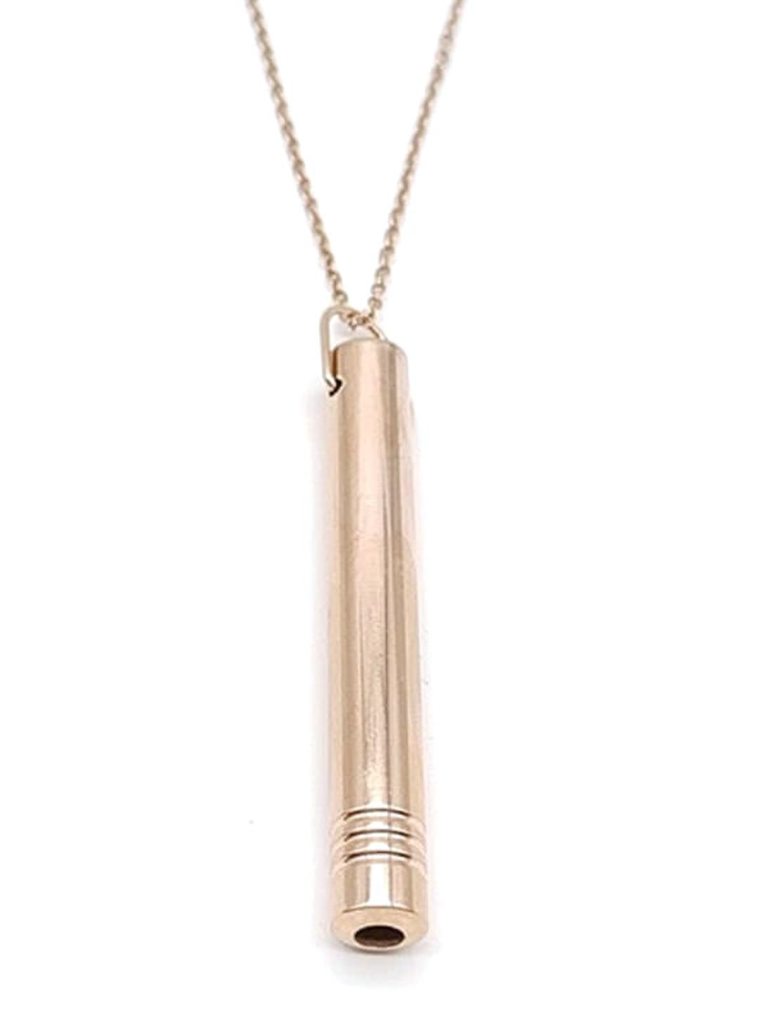 SALTY Whistle Craft Men Stainless Steel Geometric Pendant with Chain