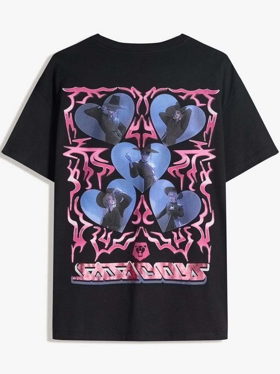 Kpop Demon Hunters Saja Boys short sleeve print T-shirt
