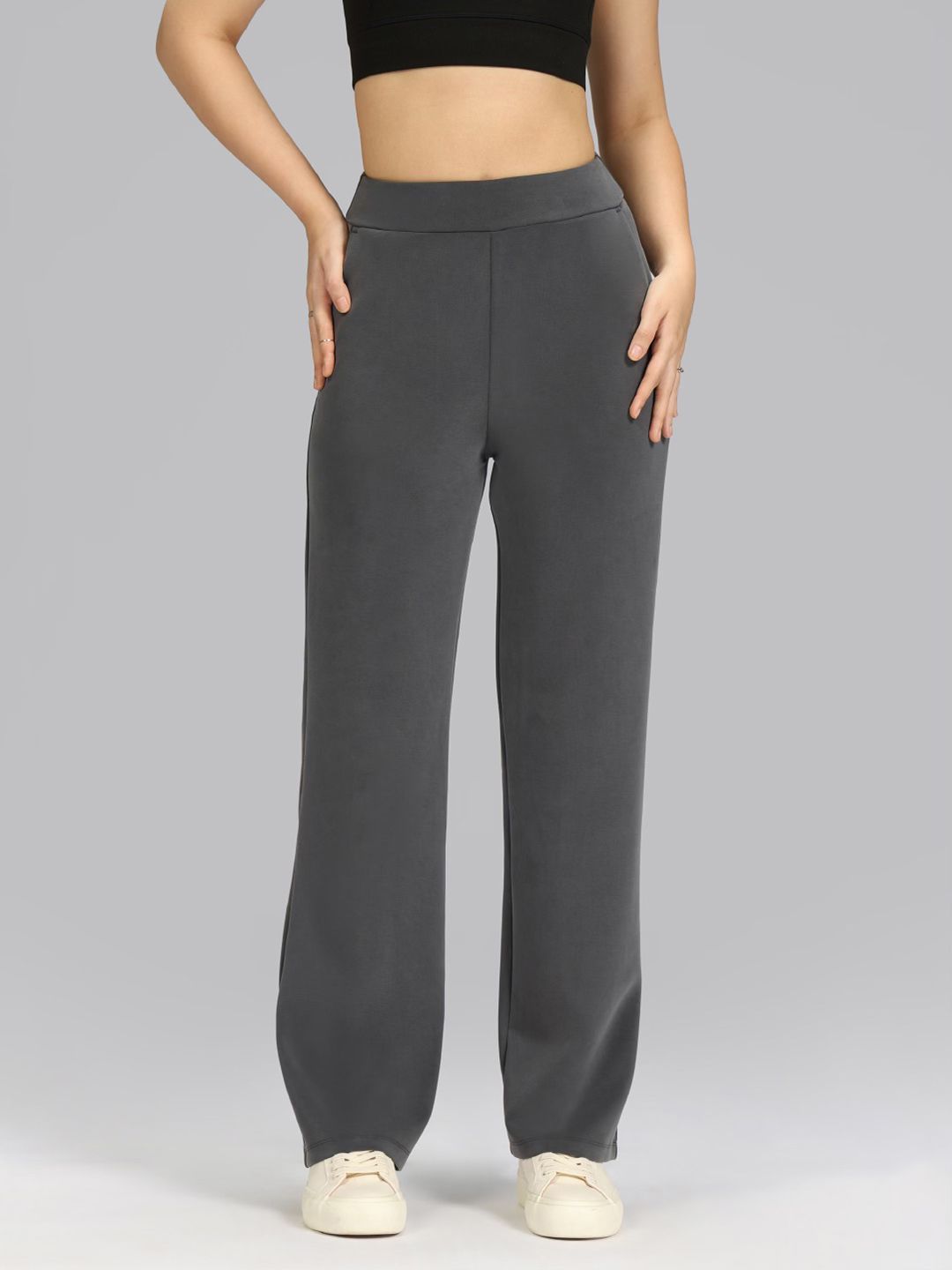 Women High-Rise Bare Butter Straight Fit Pants Tall