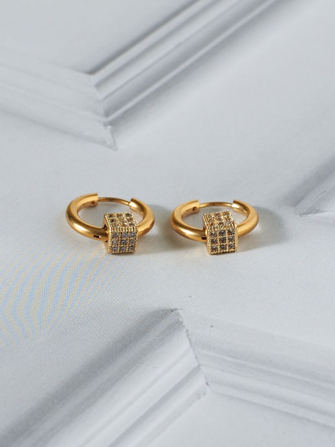 SALTY Men Stainless Steel Hoop Earrings