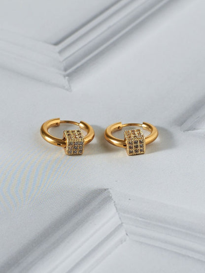 SALTY Men Stainless Steel Hoop Earrings