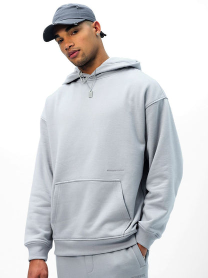 Men Grey Wear A Hug Oversized Hoodie