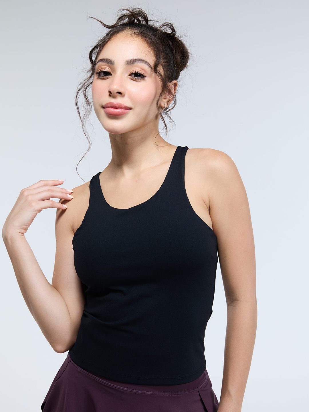 Black Racerback Tank