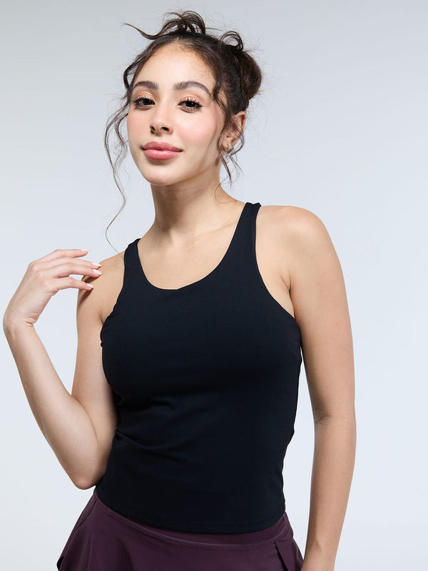 Black Racerback Tank