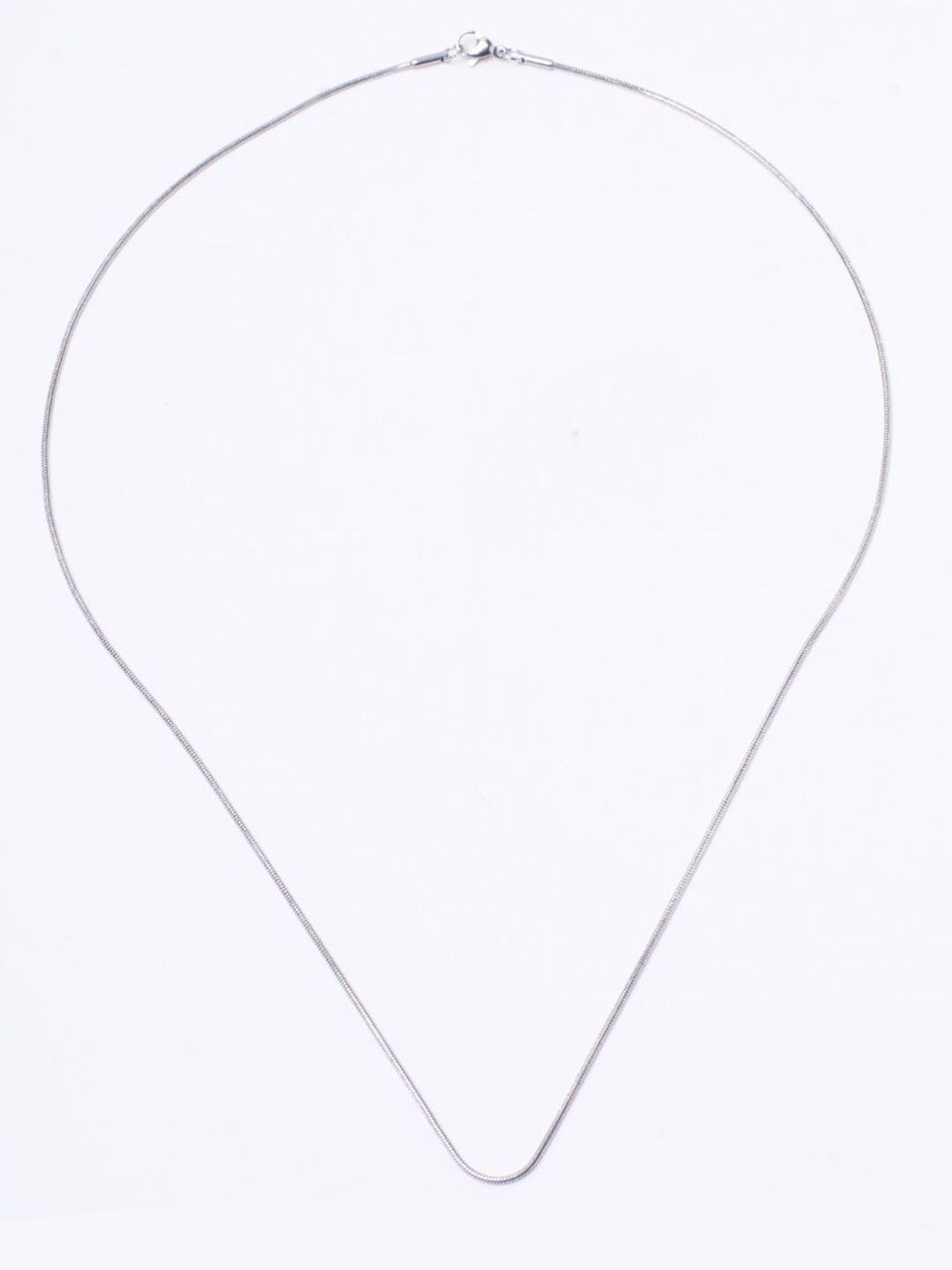 SALTY Pack of 2 Men Round Snake Silver Chain