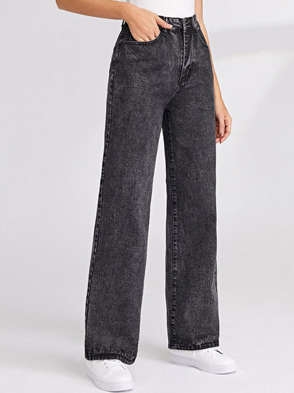 Women Jean Straight Fit High Rise Stretchable Jeans