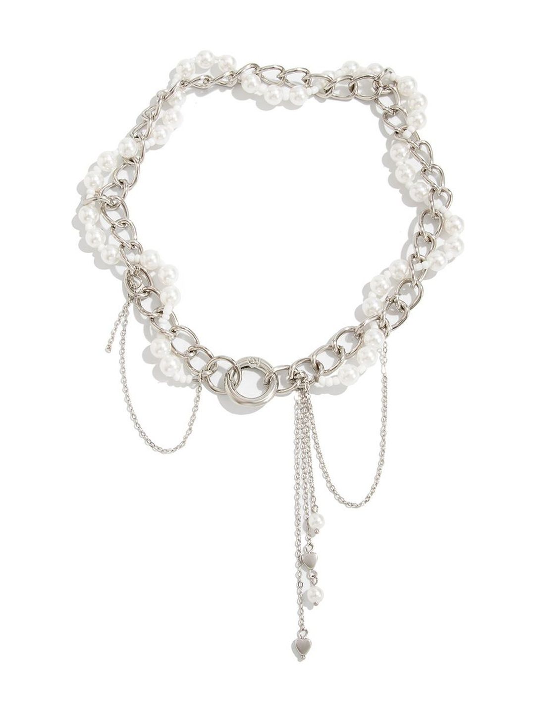 Silver-Plated Enamelled Necklace