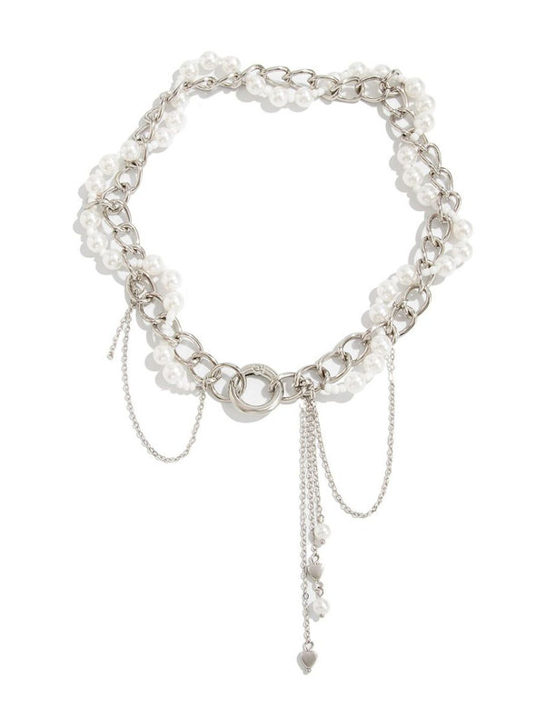 Silver-Plated Enamelled Necklace