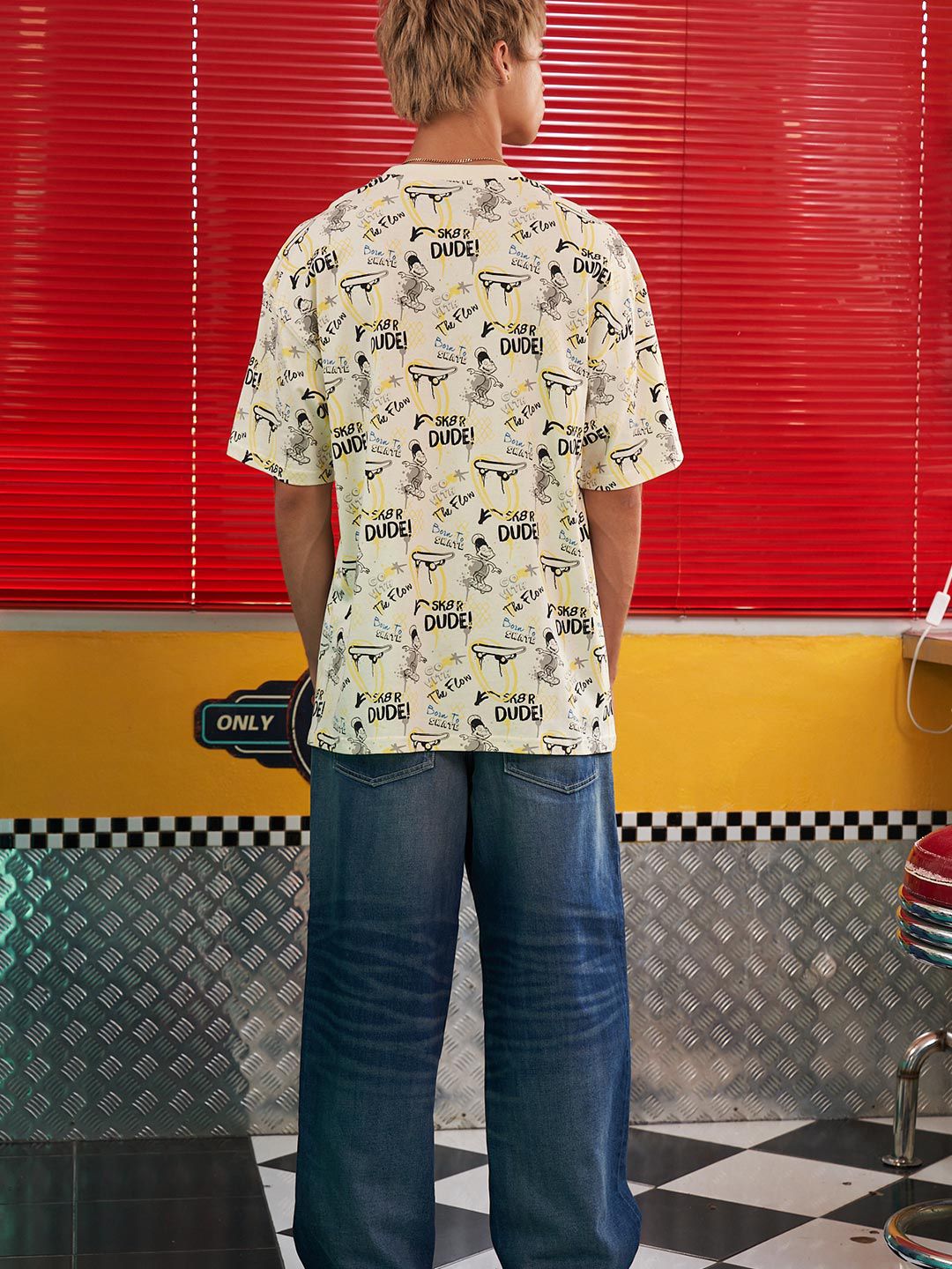 Humour and Comic Printed Oversized T-Shirt