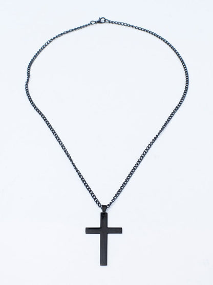 SALTY Men Christ'S Crucifix Chain with Pendant