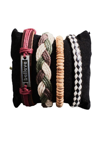 SALTY Men Leather Wraparound Bracelet