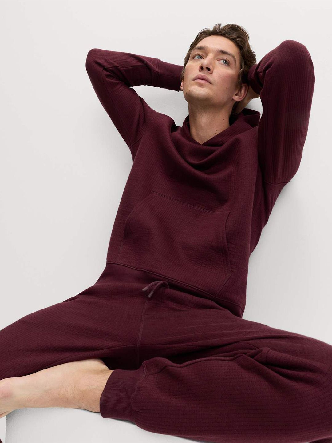 Cotton Rich Quilted Hoodie