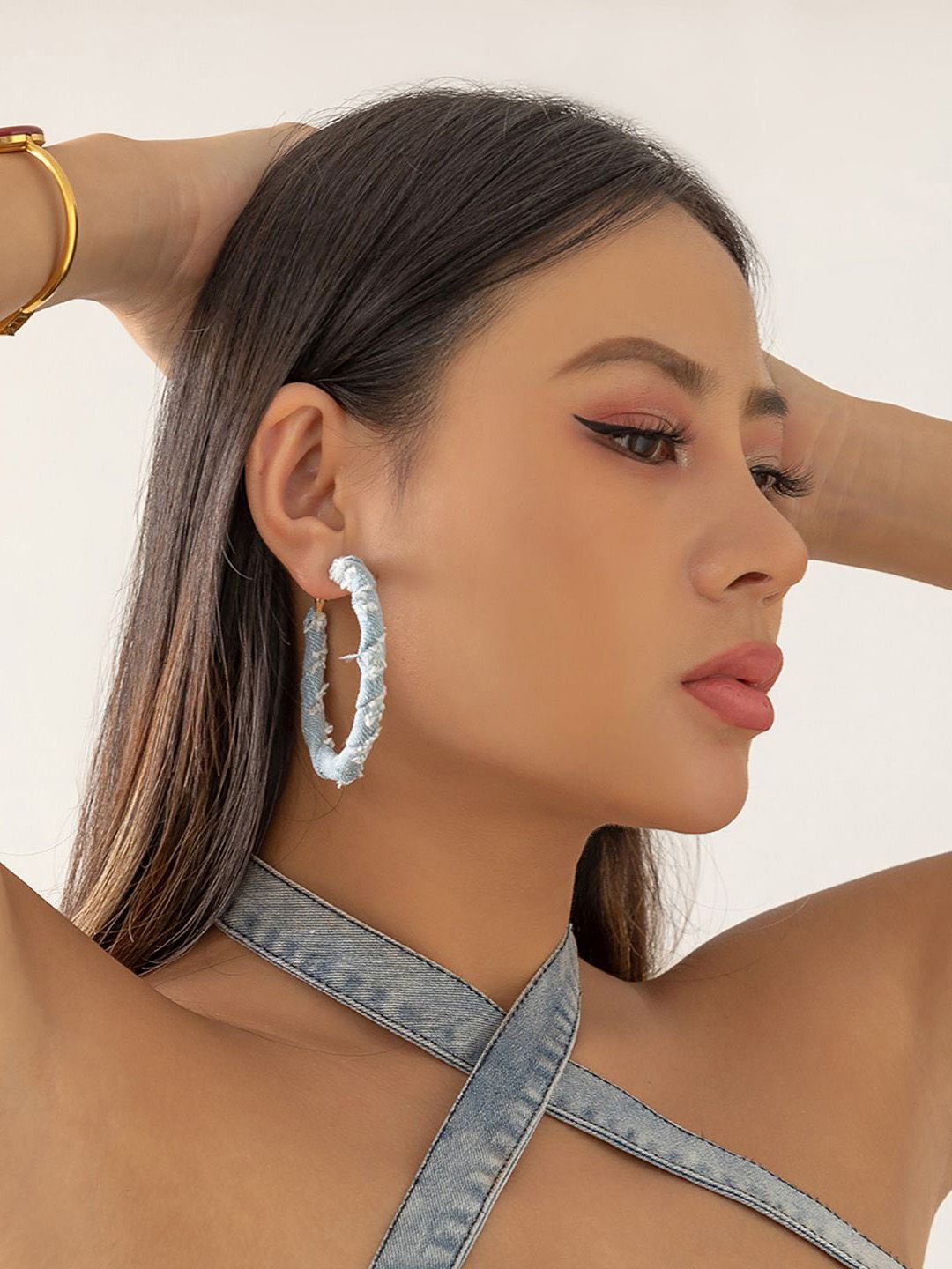 Circular Half Hoop Earrings