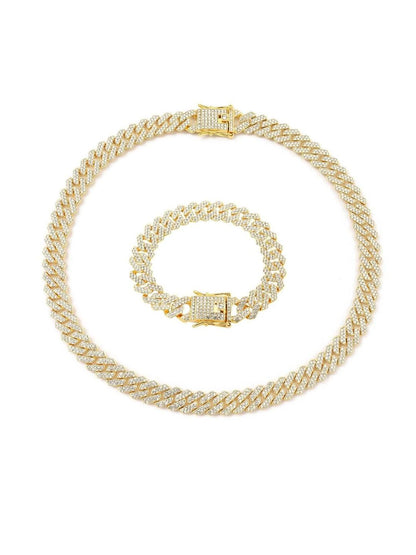 SALTY Men Stainless Steel Necklace With Bracelet Jewellery Set