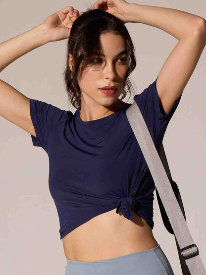 Navy Blue Lay-Low Top