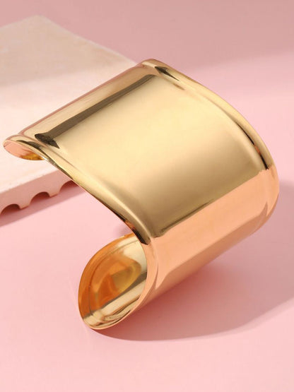 SALTY Gold-Plated Big Bold Cuff Bracelet