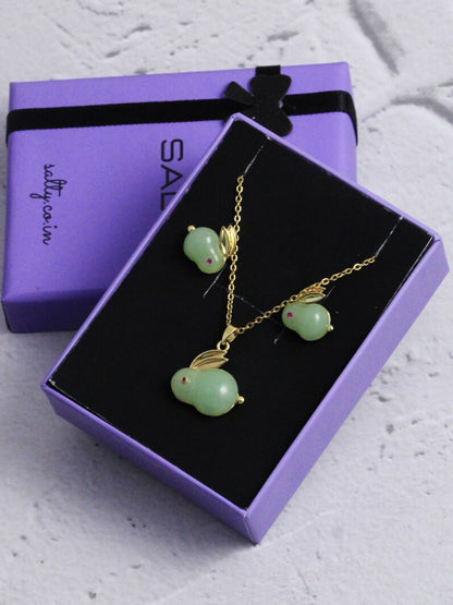 SALTY Anti-Tarnish Coney Necklace & Earrings