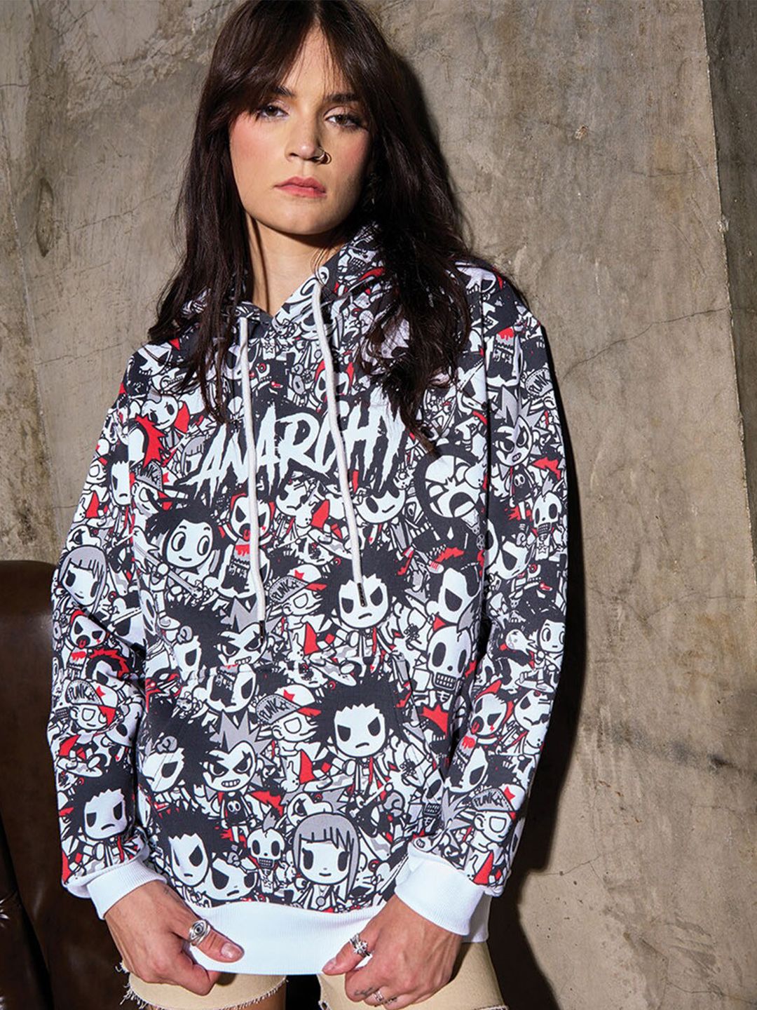 Anarchy Graphic Hooded Sweatshirt