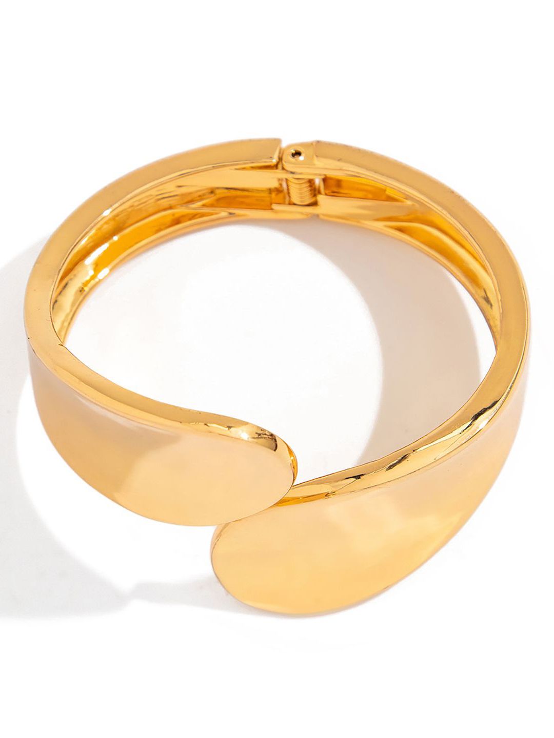 Gold-Plated Bangle-Style Bracelet