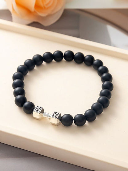 SALTY Evil Eye & Beaded Bracelet & Heart Ring Jewellery Set