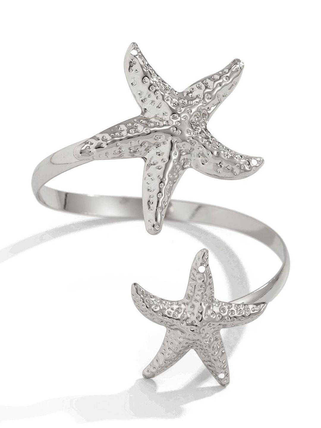 Women Silver-Plated Cuff Bracelet