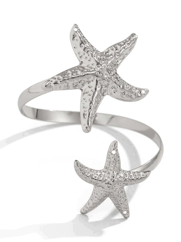 Women Silver-Plated Cuff Bracelet