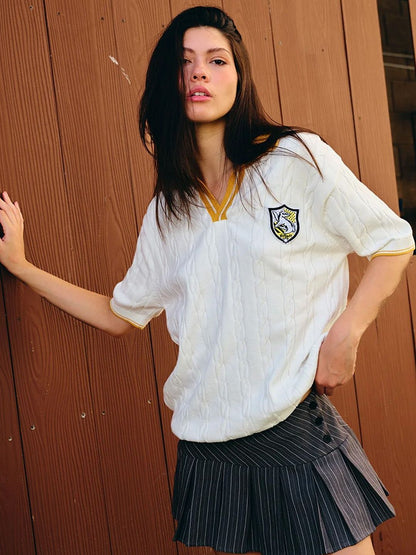 Hufflepuff Legacy Cable Knit Polo