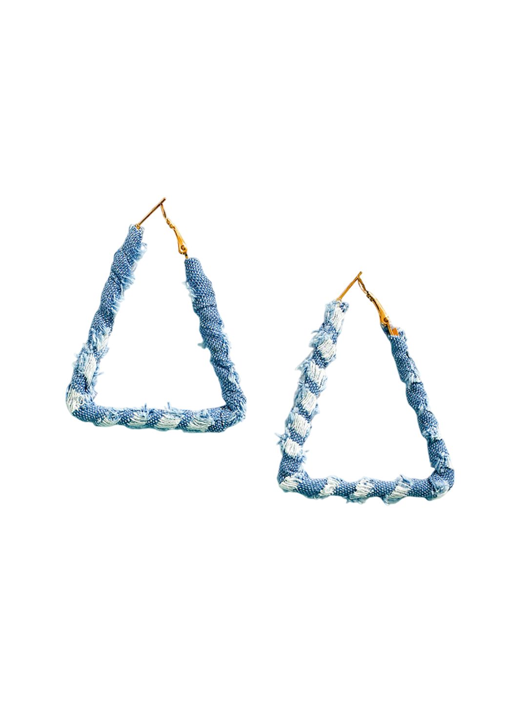 Triangular Half Hoop Earrings