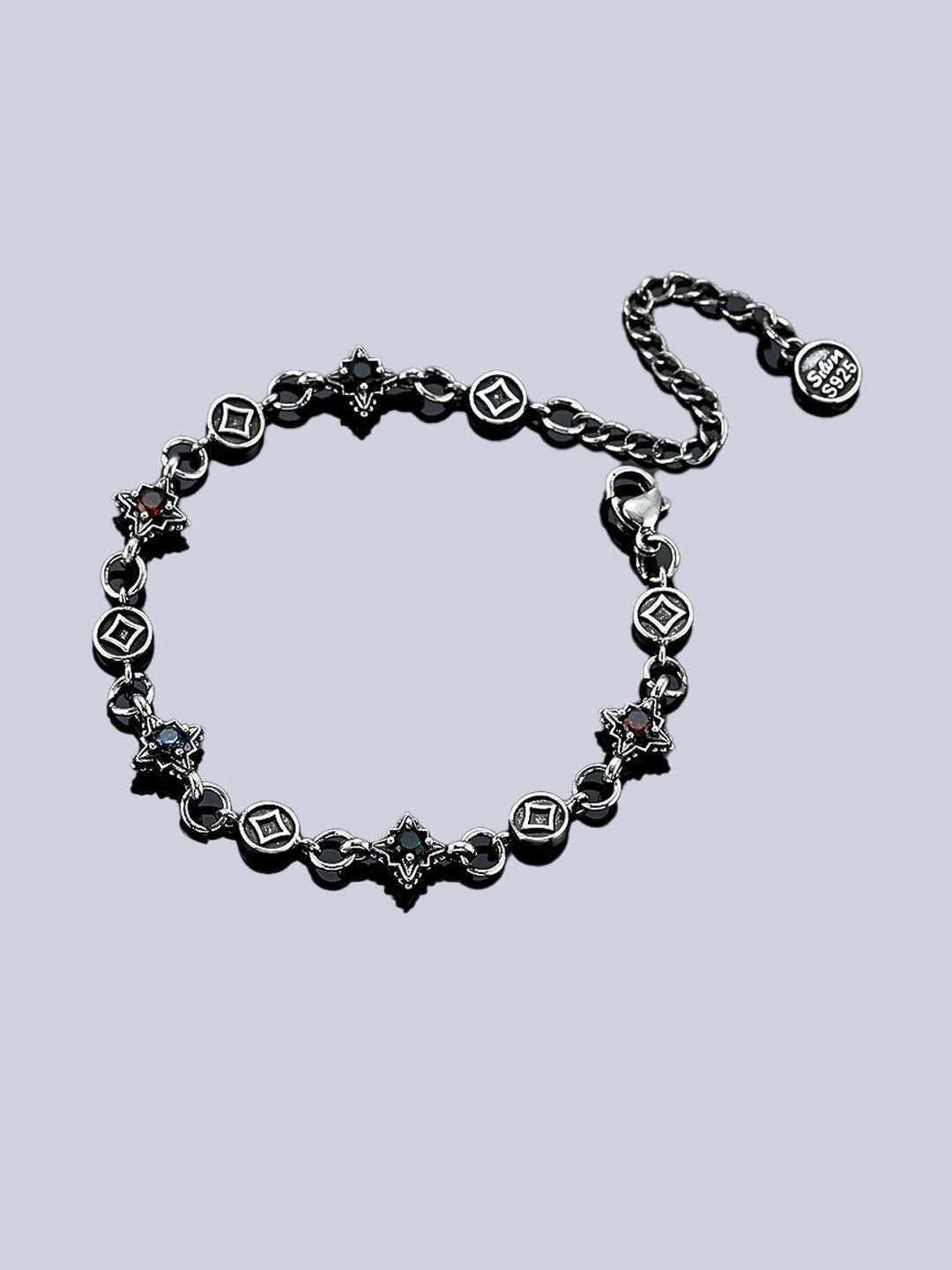 Men Silver-Plated Armlet Bracelet