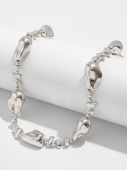 Silver-Plated Enamelled Necklace