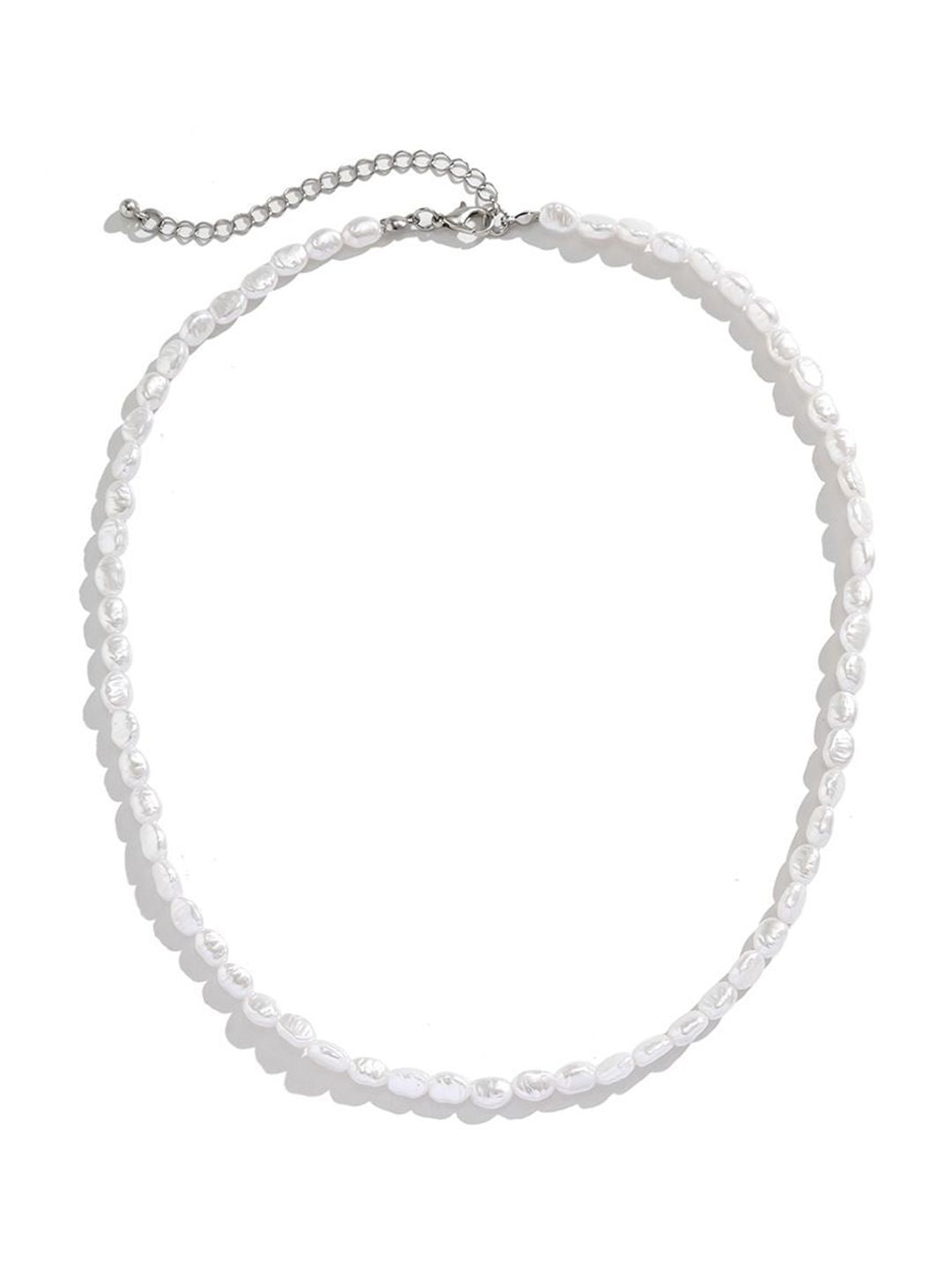 Women Silver-Plated Enamelled Necklace