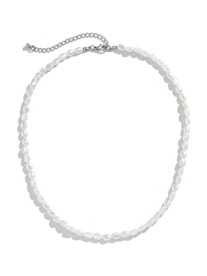 Women Silver-Plated Enamelled Necklace