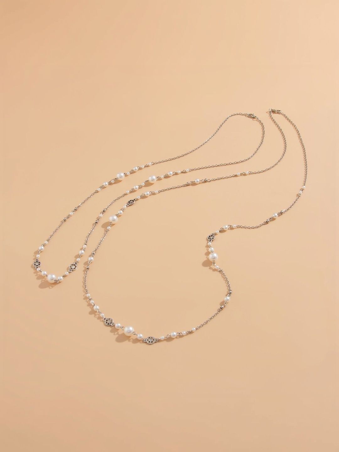 Silver-Plated Enamelled Necklace