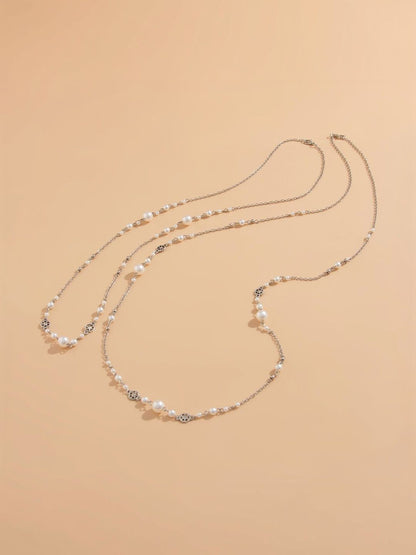 Silver-Plated Enamelled Necklace