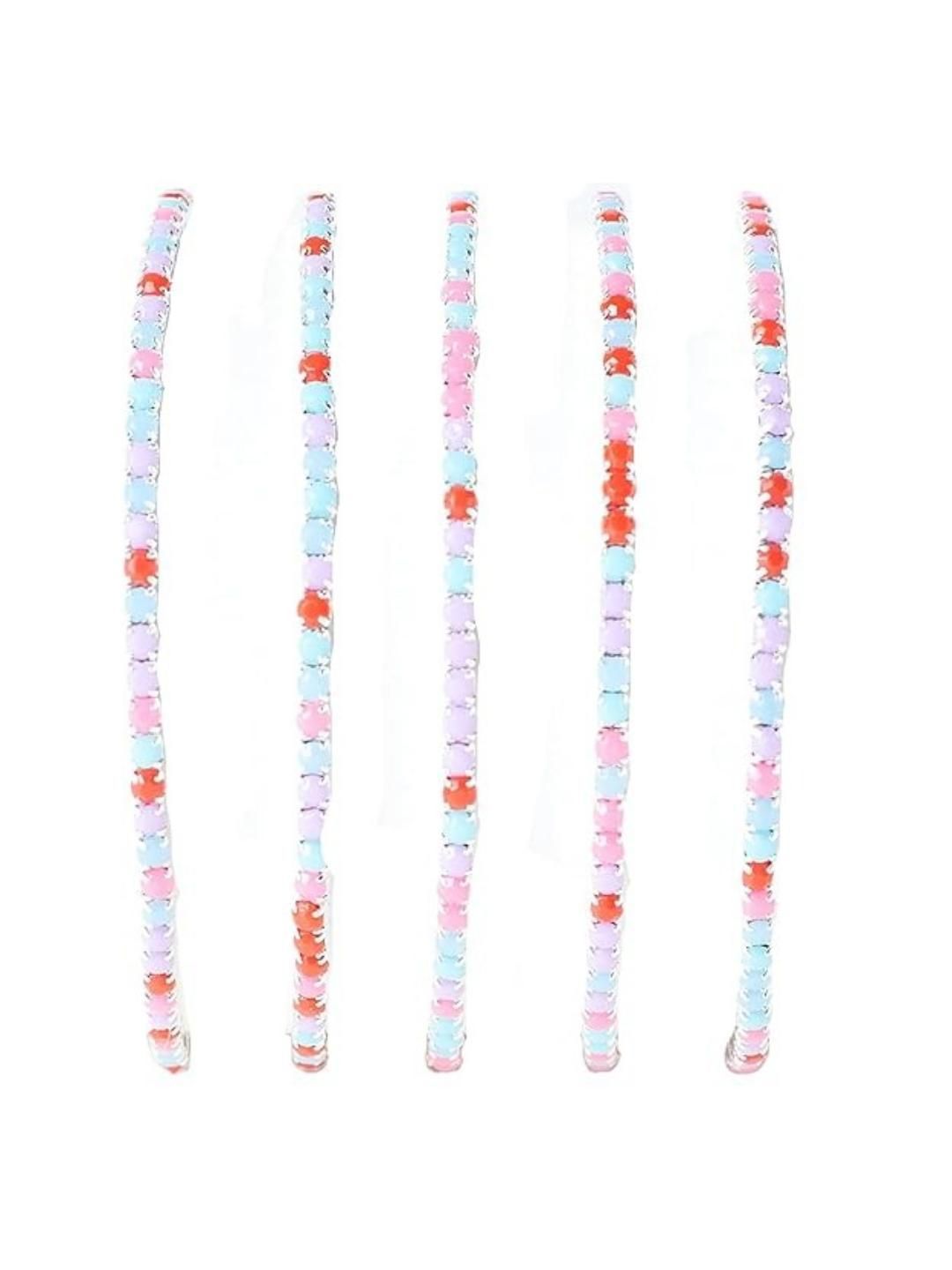 SALTY  Set Of 5 Rose Stretchable Bands Bangle