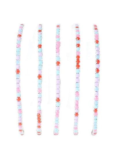 SALTY  Set Of 5 Rose Stretchable Bands Bangle